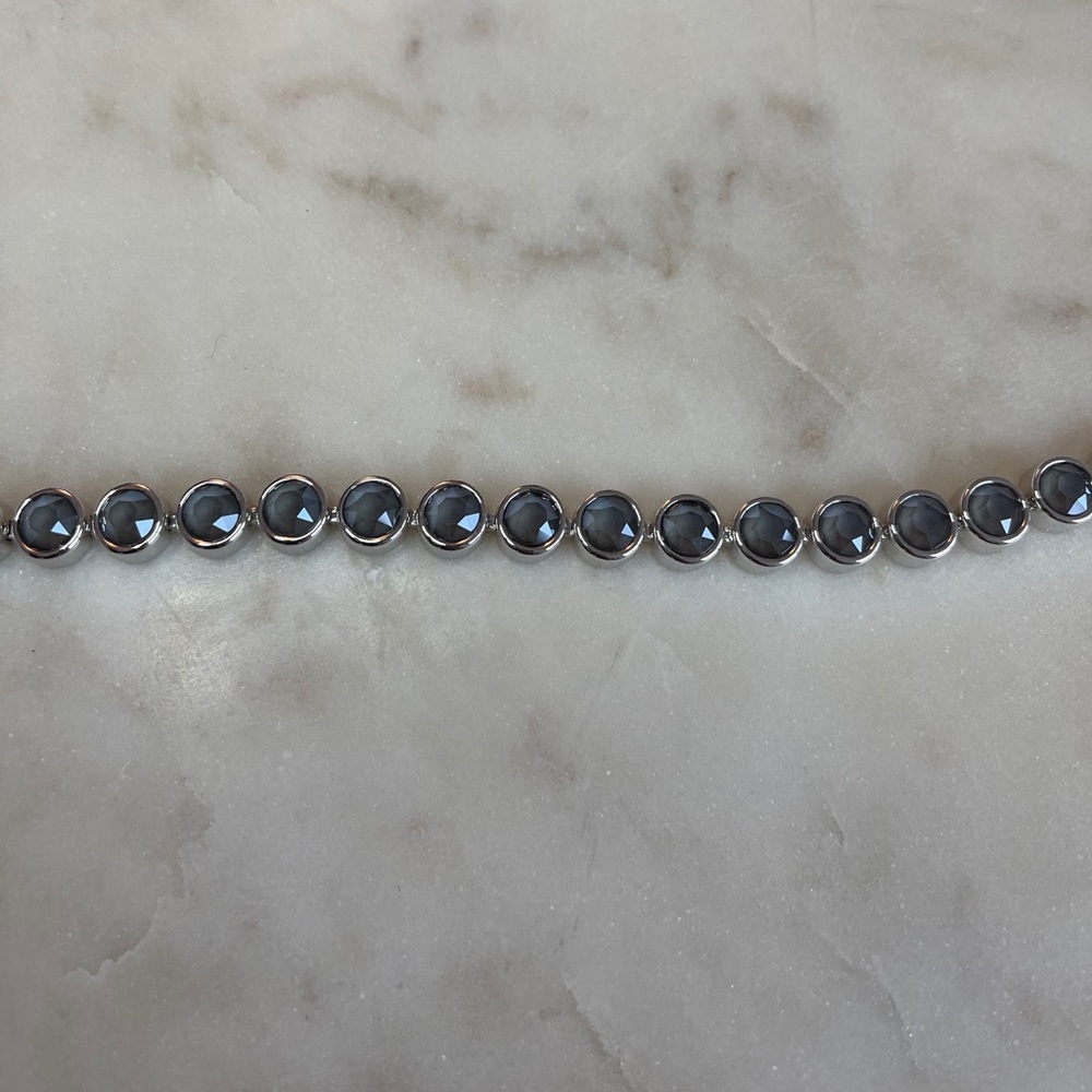Swarovski touchstone crystal ice bracelet darkgrey